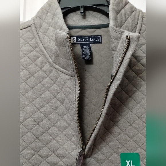 NWT Islands Sands Quilted 1/4 Zip Pullover - Picture 5 of 14
